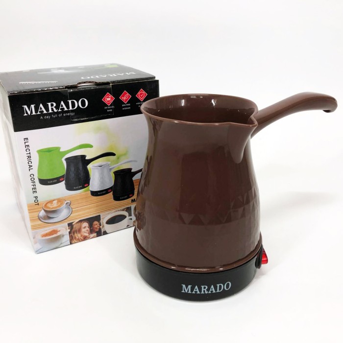 Електрична турка кавоварка Marado MA-1625, Сучасна електрична турка для кави, Електротурка від мережі UZ-45