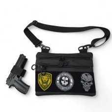 Чоловіча сумка тактична з кордури, Чоловіча сумка через плече нагрудна слінг кобура CR-38