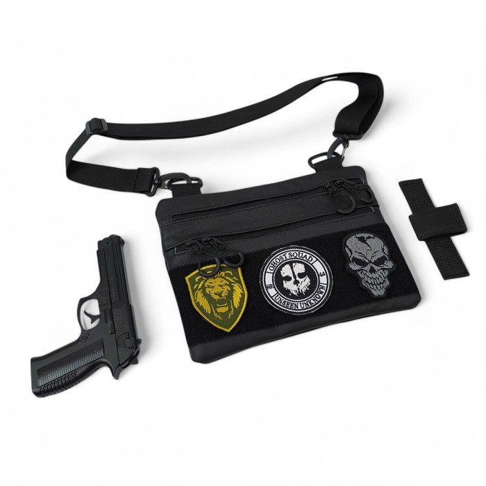 Нагрудна сумка бананка містка, Сумка тактична для документів Нагрудна розвантаження PW-72