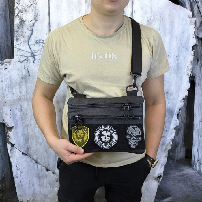 Нагрудна сумка бананка містка, Сумка тактична для документів Нагрудна розвантаження PW-72