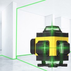 Рівень лазерний лінійний нівелір акумуляторний Laser 4D, 16 ліній, робоча відстань 30м, у кейсі RA-86
