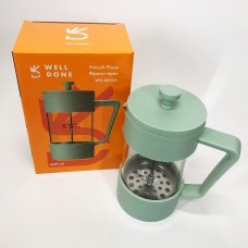 Заварник френч-прес Well Done WD-8056A 600 мл, Скляний заварник, Заварний скляний чайник RK-72