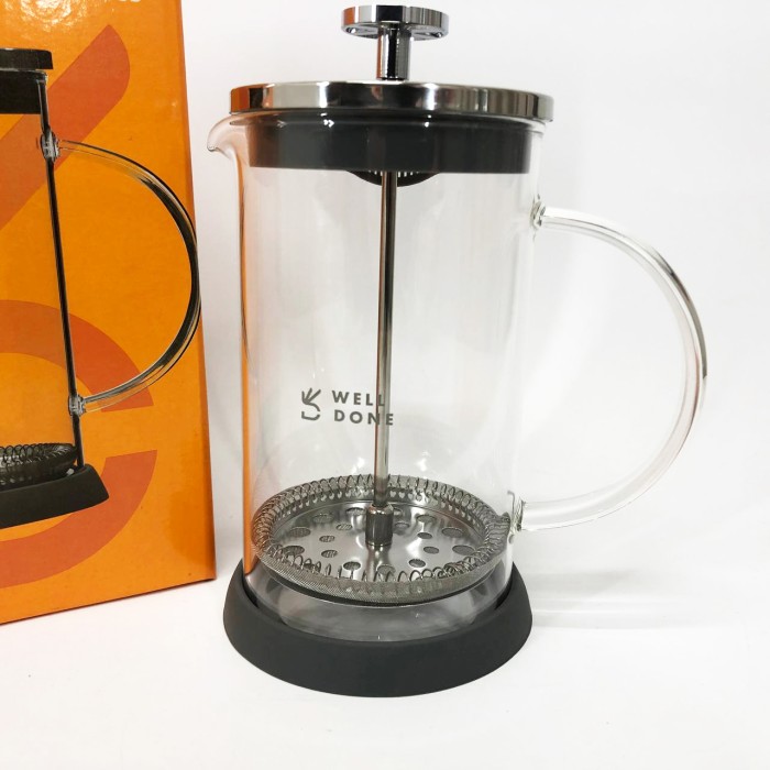 Френч-прес для приготування чаю Well, Заварник для чаю з пресом, Френч-прес місткий WP-53