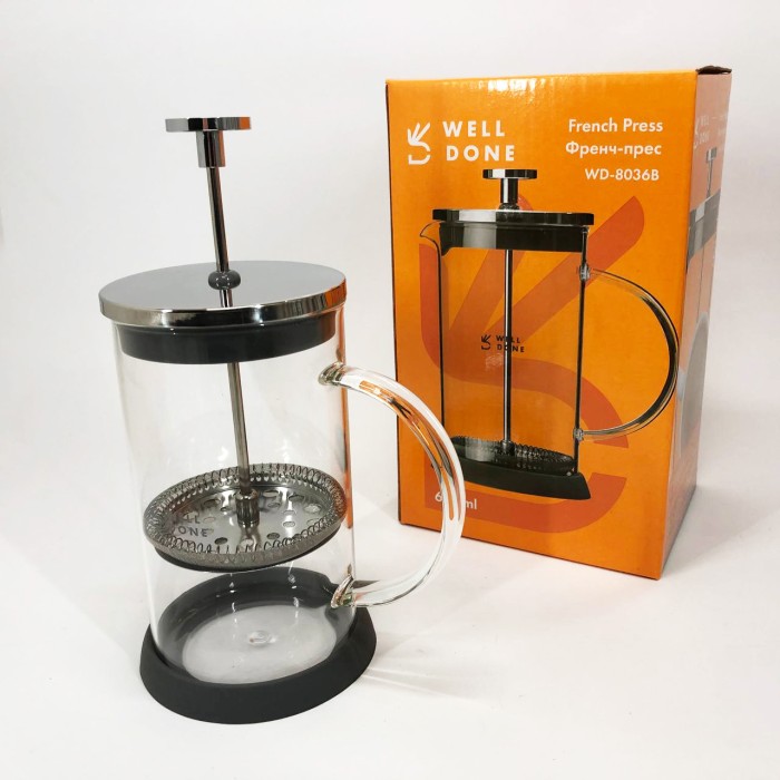 Скляні чайники для заварювання трав'яного чаю, Заварник для кухні Френчпрес кави FU-53