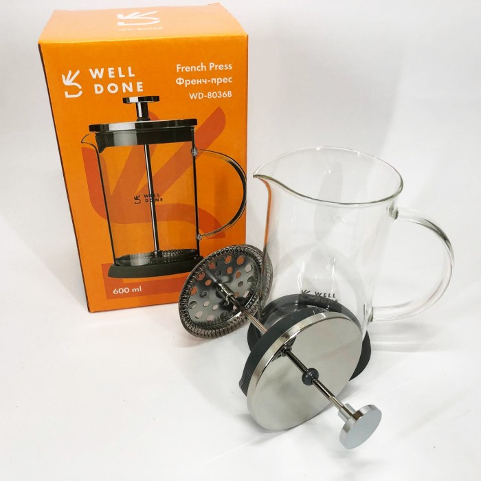 Скляні чайники для заварювання трав'яного чаю, Заварник для кухні Френчпрес кави FU-53