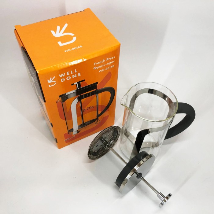 Оригінальний заварник для чаю, Френч-преси зі скла, Домашній френч-прес, Багаторазовий френч-прес FC-54