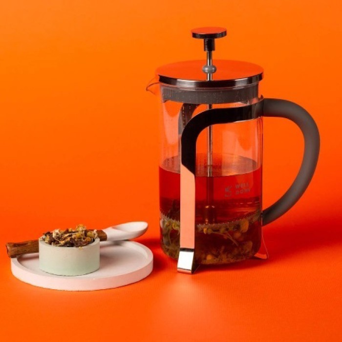 Френч-прес для френч-прес з легким доглядом Well Done WD-8016B 600 мл для ароматного чаю UG-87