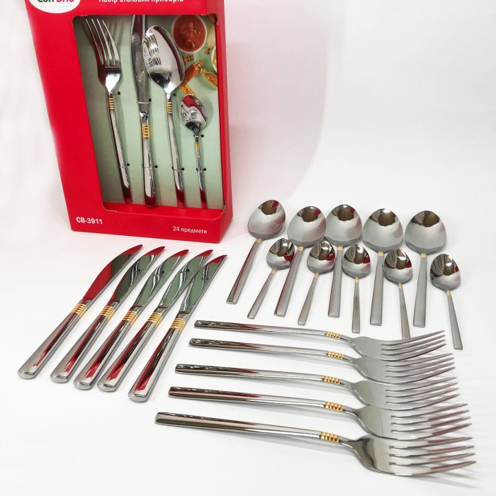 Набір столових приладів 24 предметів Con Brio CB-3912 AD-16
