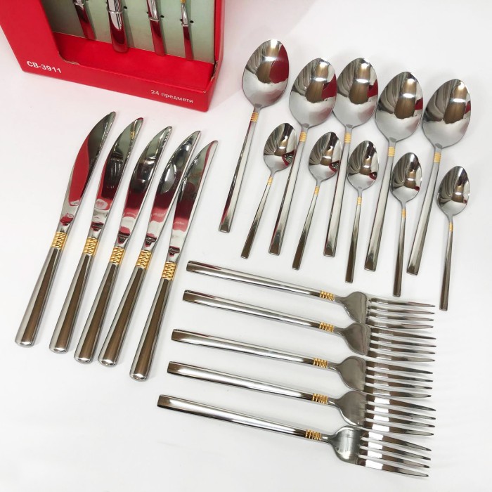 Набір столових приладів 24 предметів Con Brio CB-3912 AD-16