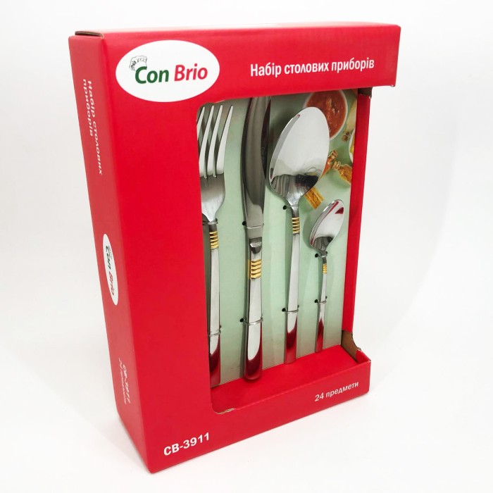 Набір столових приладів 24 предметів Con Brio CB-3912 DY-71