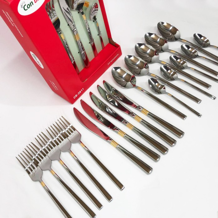 Набір столових приладів 24 предметів Con Brio CB-3912 DY-71