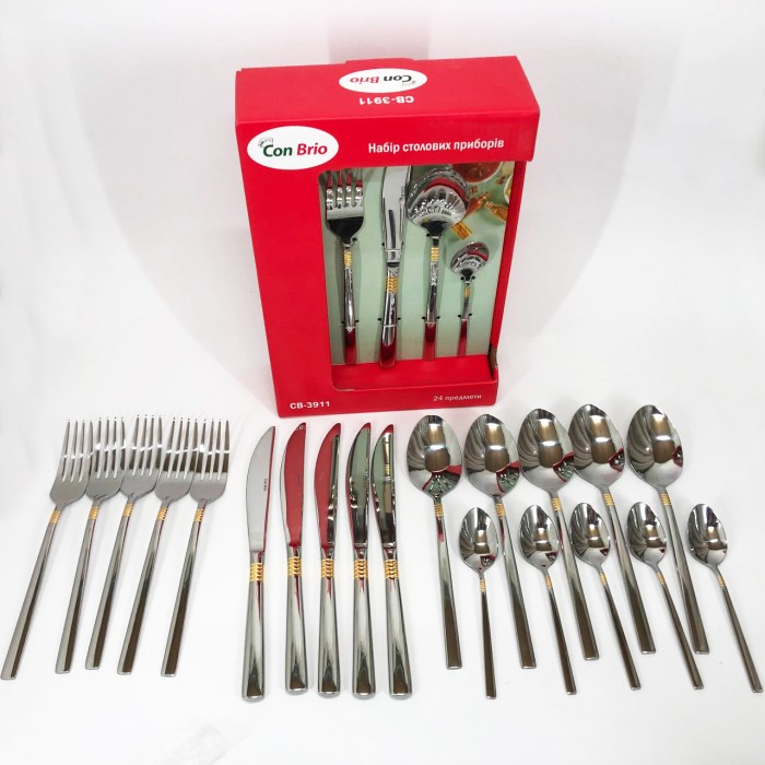 Набір столових приладів 24 предметів Con Brio CB-3912 DY-71