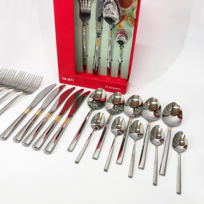Набір столових приладів 24 предметів Con Brio CB-3912 DY-71