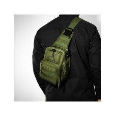 Чоловіча сумка кроссбоді, Тактична сумка на груди, Чоловіча сумка рюкзак слінг Тактична меседжер EN-44