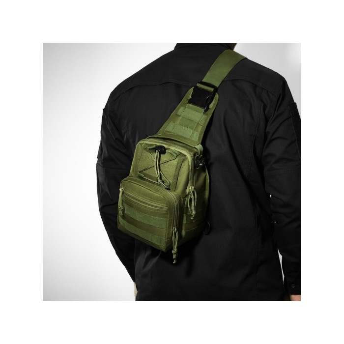 Чоловіча сумка кроссбоді, Тактичний месенджер, Чоловіча тактична сумка барсетка кобура наплічна KV-26
