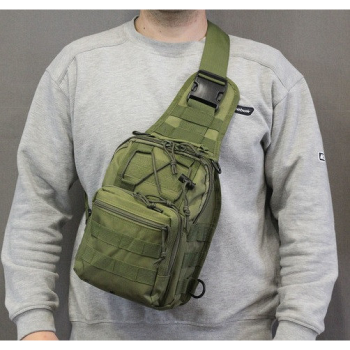 Чоловіча плечова сумка слінг, Сумка через плече військова барсетка, Тактичний месенджер EU-19