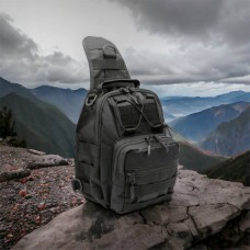 Тактична сумка на груди, Сумка через плече військова барсетка для прихованого носіння пістолета SK-65