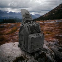 Тактична сумка для чоловіків на плече, Сумка нагрудна тактична чоловіча брезентова military QJ-55