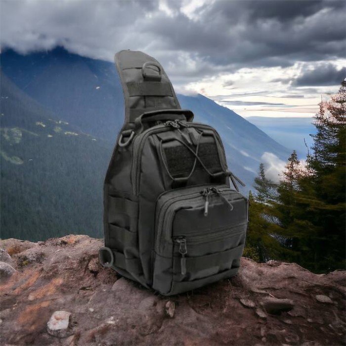 Чоловіча плечова сумка слінг, Чоловіча тактична сумка барсетка через плече армійська EP-50