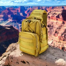 Практична чоловіча сумка слінг, Нагрудна сумка бананка містка через плече військова барсетка DS-73