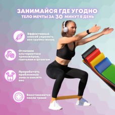Набір 5 еспандерів різного навантаження Fit Simplify 5 шт, Еспандери трубчасті, Фітнес XJ-802 еспандер гумовий