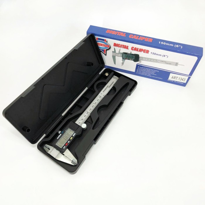 Електронний штангенциркуль 150мм з LCD дисплеєм, Електронний штангенциркуль з LCD мікрометр у кейсі XA-35