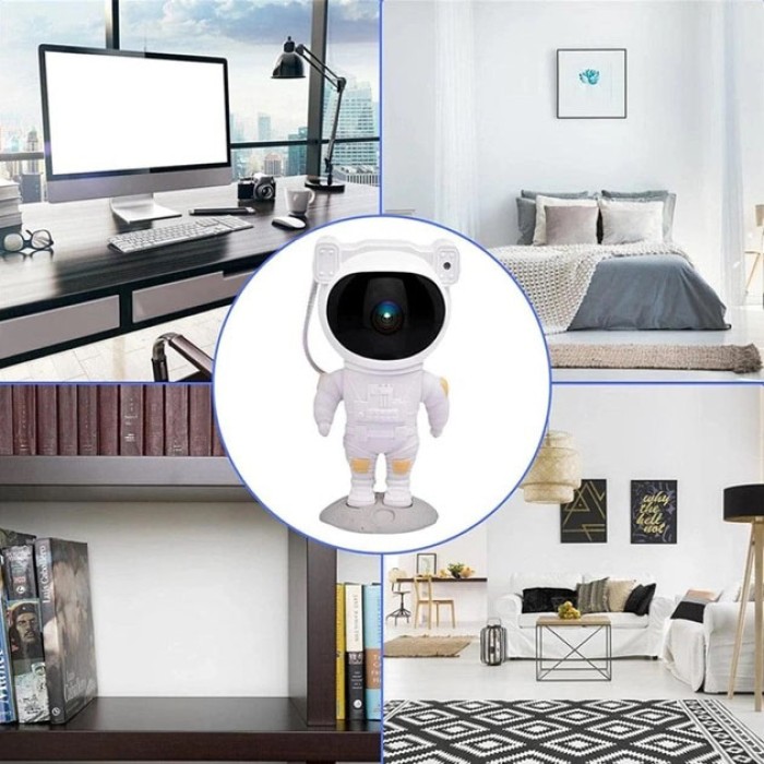 Дитячий лазерний нічник проектор зоряного неба космонавт, Нічний лазерний проєктор космонавт SE-41