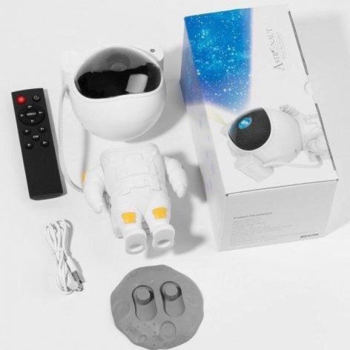 Дитячий лазерний нічник проектор зоряного неба космонавт, Нічний лазерний проєктор космонавт SE-41