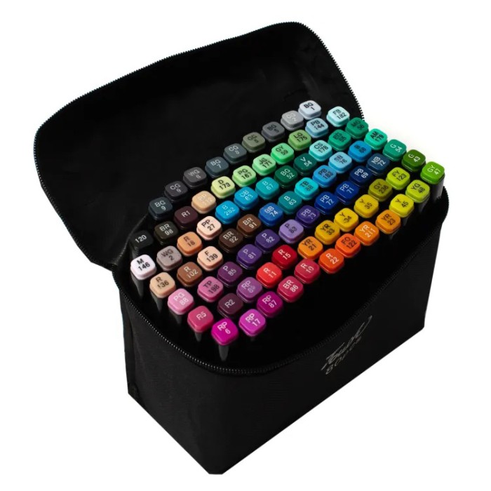 Маркери для дітей 80, Набір маркерів для художника Маркер скетчінгу двосторонній RF-53