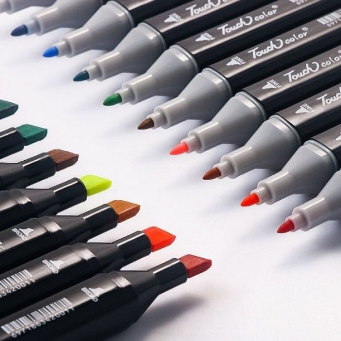 Спиртові маркери для початківців 80, Набір маркерів Sketchmarker, Якісні маркери на спиртовій основі HT-86