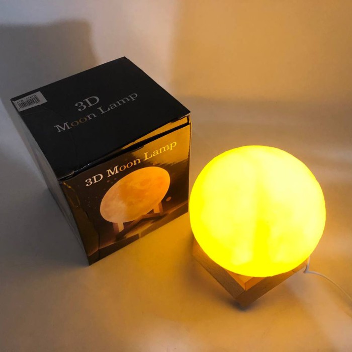 Нічник для коханої Moon Lamp 13 см, Нічник дитячий цікавий, Дитяча акумуляторна лампа 7 кольорів FW-30