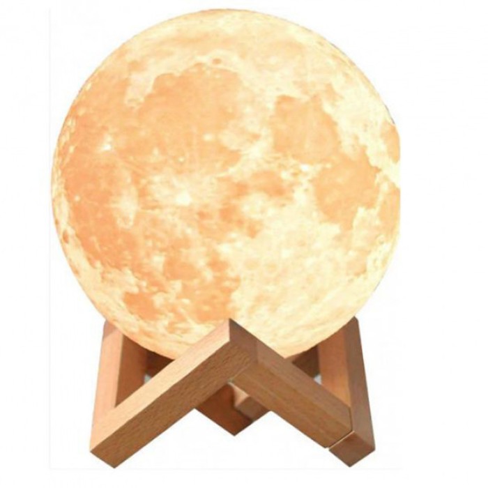 Нічник для коханої Moon Lamp 13 см, Нічник дитячий цікавий, Дитяча акумуляторна лампа 7 кольорів FW-30