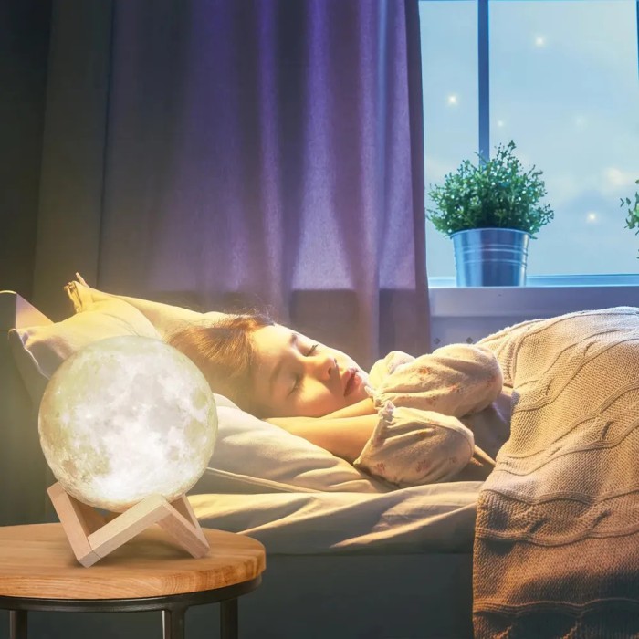 Дитячий настільний нічник для дому Moon Lamp 13 см, Нічник дитячий цікавий, DT-647 Настільний світильник