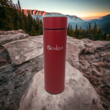 Термос з датчиком температури на подарунок UNIQUE UN-1006 500мл, Термос у вигляді пляшки ER-52