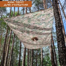 Плащ дощовик армійського зразка камуфляж, Дощовик військовий літній, Дощовик OX-141 тактичний хакі