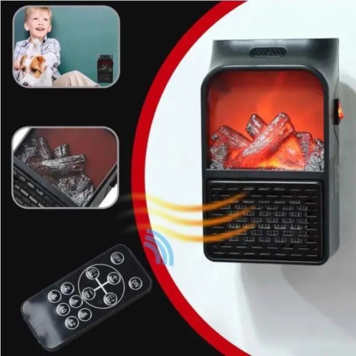 Обігрівач для дому Flame Heater 1000 Вт, Настільний обігрівач для дому, Електричний обігрівач JW-137 для офісу