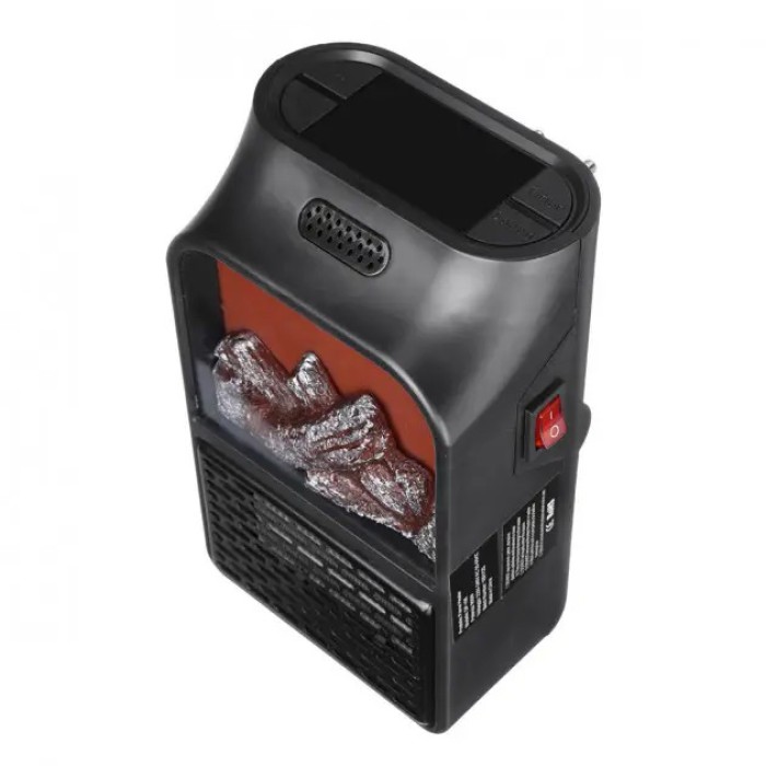 Настільний обігрівач для дому Flame Heater 1000 Вт, Тепло-вентилятор, Електричний обігрівач BU-481 для офісу