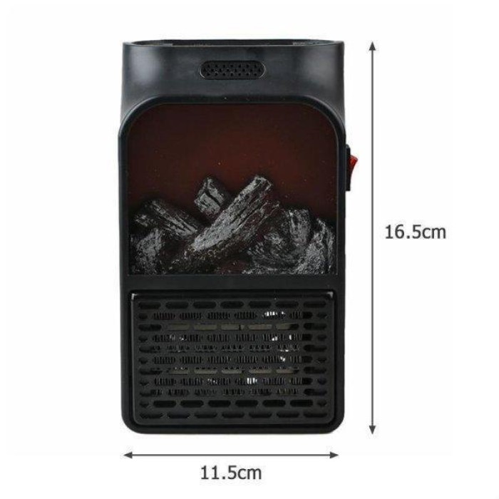 Тепловентилятори підлогові дуйчики Flame Heater 1000 Вт, Настільний обігрівач для дому KQ-87