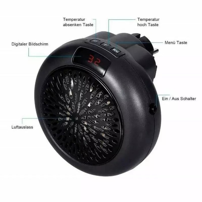 Електричний обігрівач для офісу Wonder Heater 900 Вт, Тепло обігрівач, ZG-276 Тепловентилятор електричний