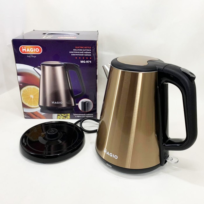 Стильний електричний чайник, Бездротовий електричний чайник, Електрочайники металеві для дому IV-82