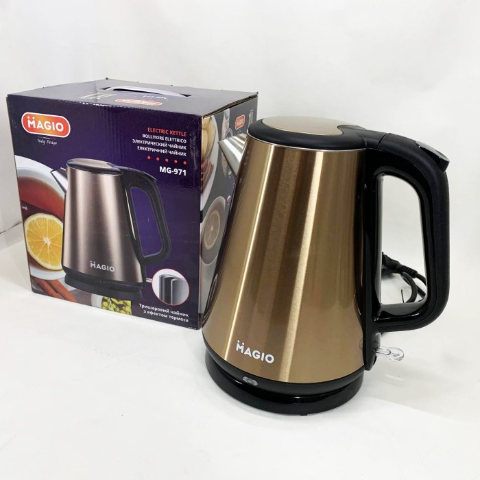 Стильний електричний чайник, Бездротовий електричний чайник, Електрочайники металеві для дому IV-82