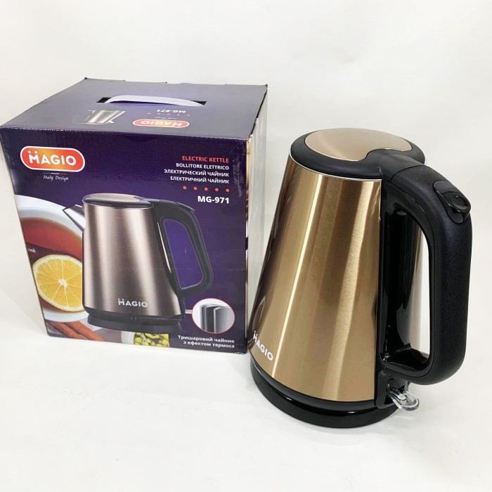 Стильний електричний чайник, Бездротовий електричний чайник, Електрочайники металеві для дому IV-82