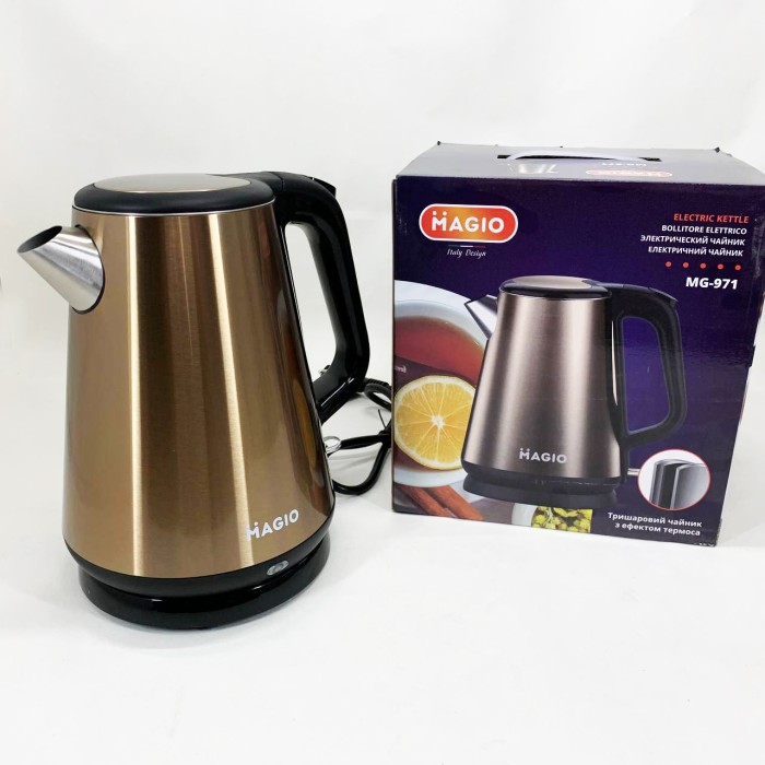 Стильний електричний чайник, Бездротовий електричний чайник, Електрочайники металеві для дому IV-82