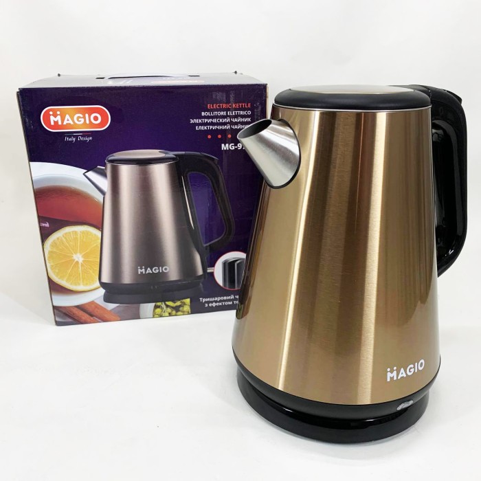 Стильний електричний чайник, Бездротовий електричний чайник, Електрочайники металеві для дому IV-82