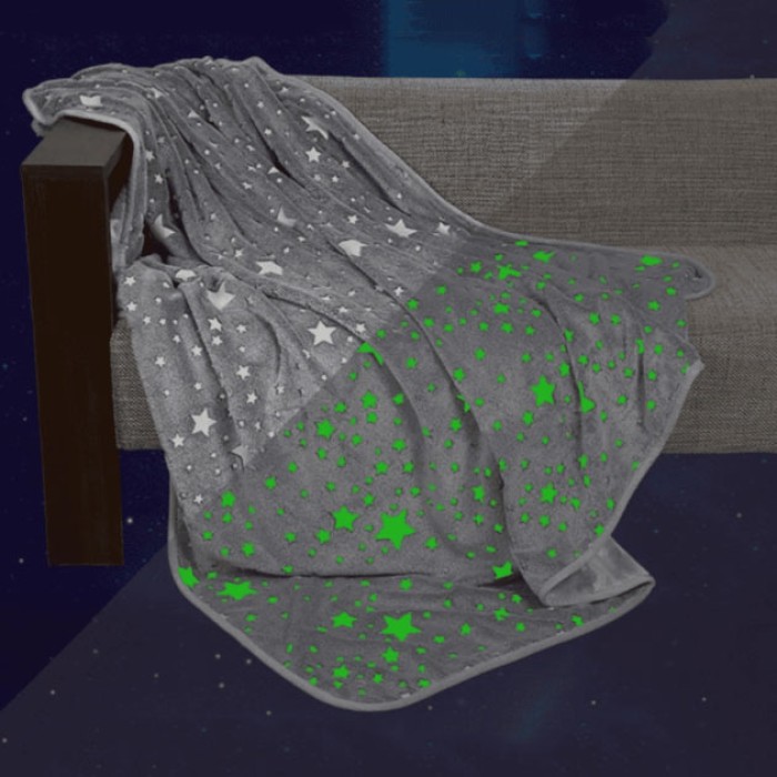 Плед-покривало magic, Плед що світиться, Дитяче легке бавовняне плед-покривало, Ковдра що світиться SR-34