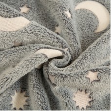 Плед з ефектом світної ночі Blanket kids Magic Star 150х100 см, із зірками, Покривало XC-957 що світиться