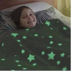 Чарівне покривало, Ковдра magic blanket, Пухнастий плед на диван світиться XE-707 в темряві