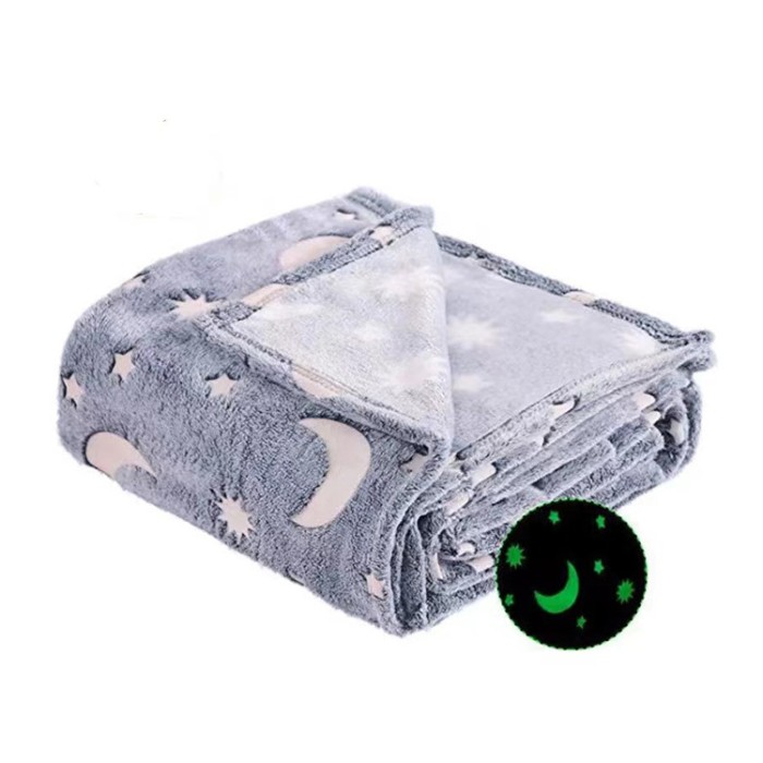 Дитяче покривало день-ніч Blanket kids Magic Star 150х100 см, Плед що світиться, із зірками IV-83