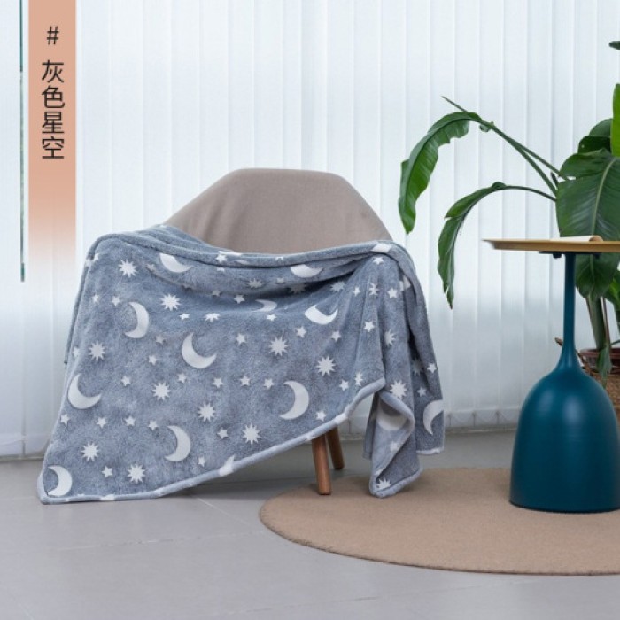 Покривало що світиться вночі Blanket kids Magic Star 150х100 см, Покривало з візерунками AK-368 що світяться