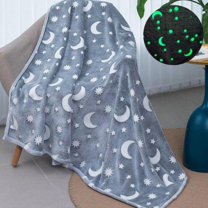 Ковдра-покривало що світиться Blanket kids Magic Star 150х100 см, яка світиться в темряві LV-69